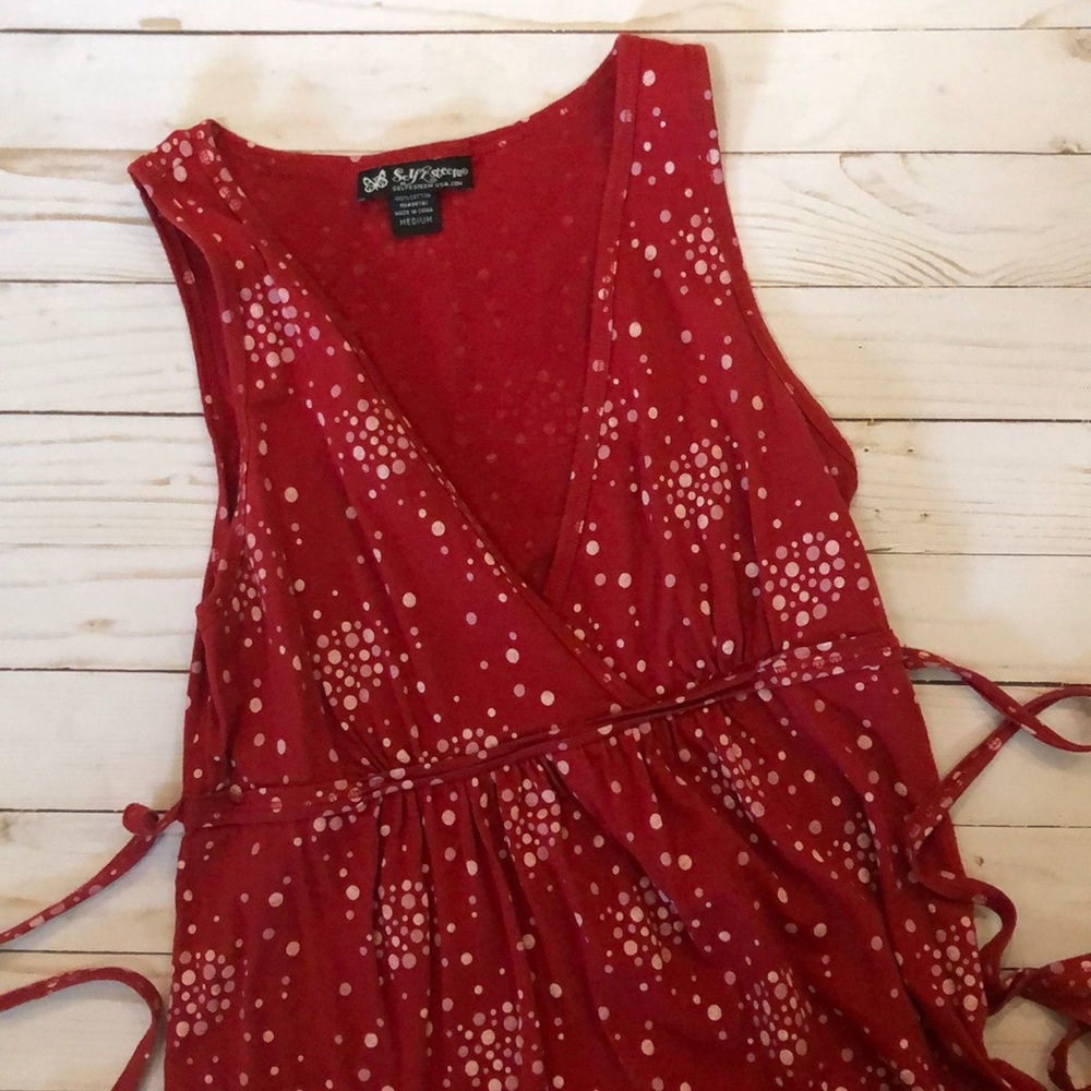 Self Esteem tie-back tank top